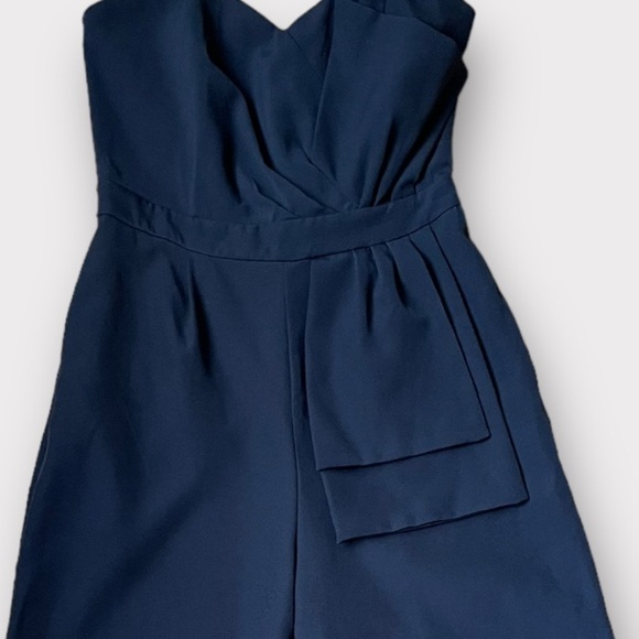 Lulu's Won A Heart Strapless Wide Leg Jumpsuit in black size medium - Picture 8 of 16